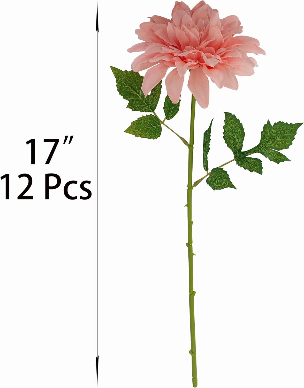 5''Silk Coral Pink Dahlia Artificial Flowers Bulk, 30 Pcs Fake Dahlias Flowers Heads for Craft, Large Flower Heads Faux Flowers for Wedding Party, Home Office, Hat, Wall Decoration (30, coral pink)