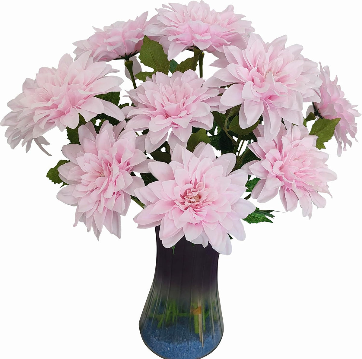 5''Silk Coral Pink Dahlia Artificial Flowers Bulk, 30 Pcs Fake Dahlias Flowers Heads for Craft, Large Flower Heads Faux Flowers for Wedding Party, Home Office, Hat, Wall Decoration (30, coral pink)