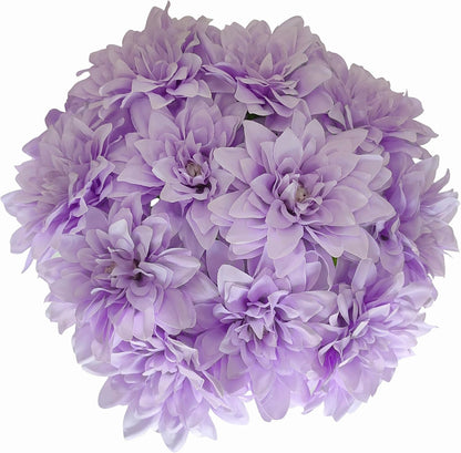 5''Silk Coral Pink Dahlia Artificial Flowers Bulk, 30 Pcs Fake Dahlias Flowers Heads for Craft, Large Flower Heads Faux Flowers for Wedding Party, Home Office, Hat, Wall Decoration (30, coral pink)
