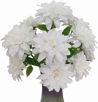 5''Silk Coral Pink Dahlia Artificial Flowers Bulk, 30 Pcs Fake Dahlias Flowers Heads for Craft, Large Flower Heads Faux Flowers for Wedding Party, Home Office, Hat, Wall Decoration (30, coral pink)
