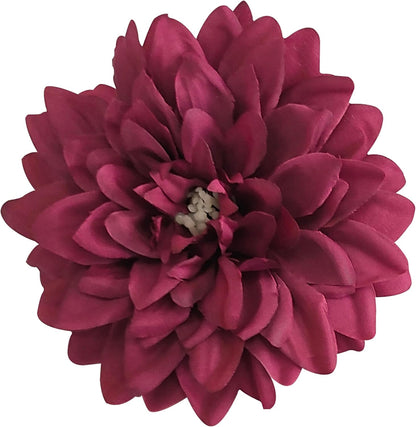 5''Silk Coral Pink Dahlia Artificial Flowers Bulk, 30 Pcs Fake Dahlias Flowers Heads for Craft, Large Flower Heads Faux Flowers for Wedding Party, Home Office, Hat, Wall Decoration (30, coral pink)