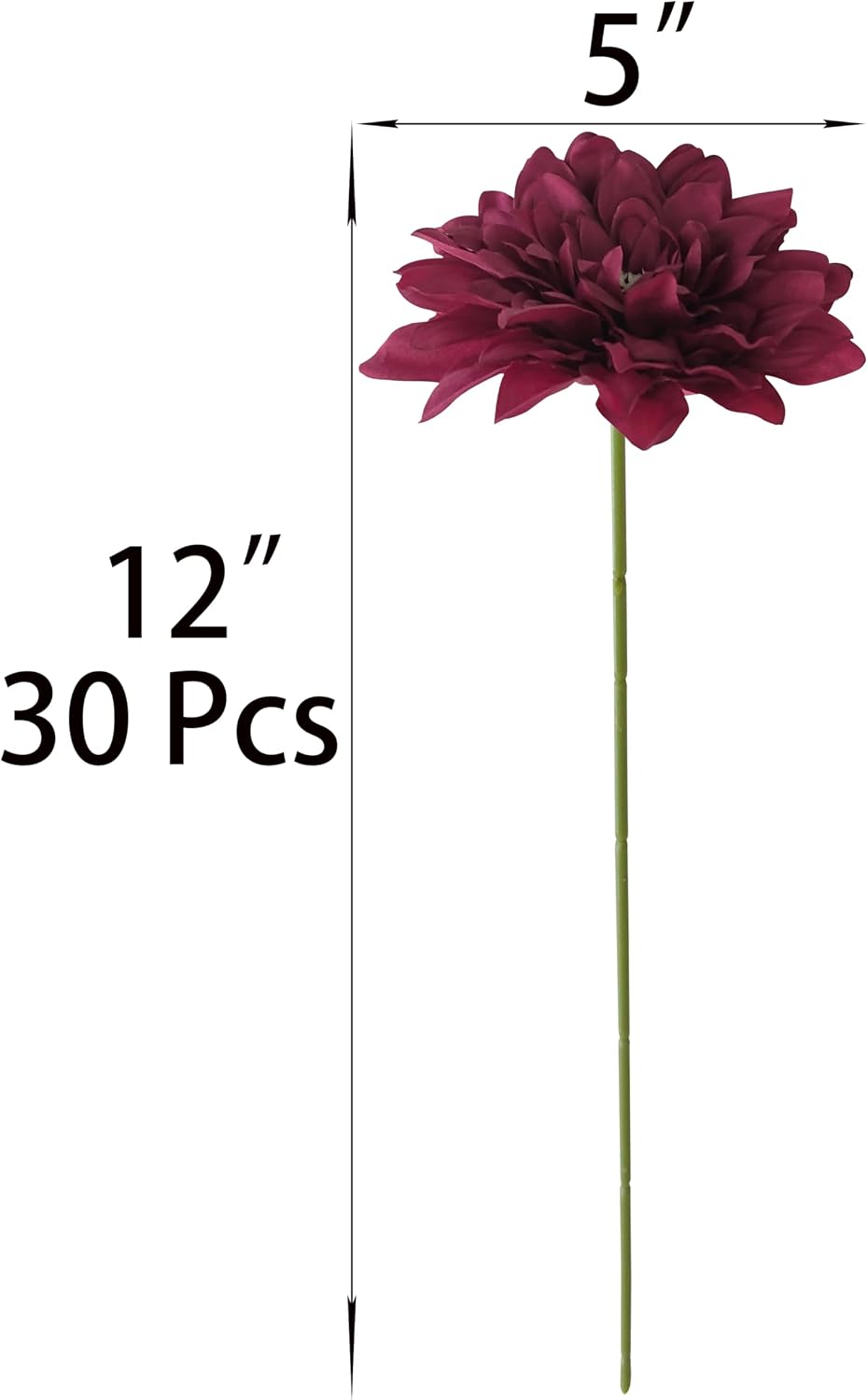 5''Silk Coral Pink Dahlia Artificial Flowers Bulk, 30 Pcs Fake Dahlias Flowers Heads for Craft, Large Flower Heads Faux Flowers for Wedding Party, Home Office, Hat, Wall Decoration (30, coral pink)