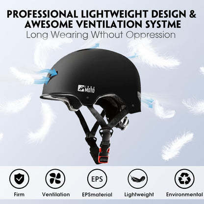for Adults - Adjustable Certified Safety Adults Helmet for Skateboarding Bike Bicycle Scooter Cycling Skate Skating Multisport Helmets for Women Men Boys Girls Kids Youth