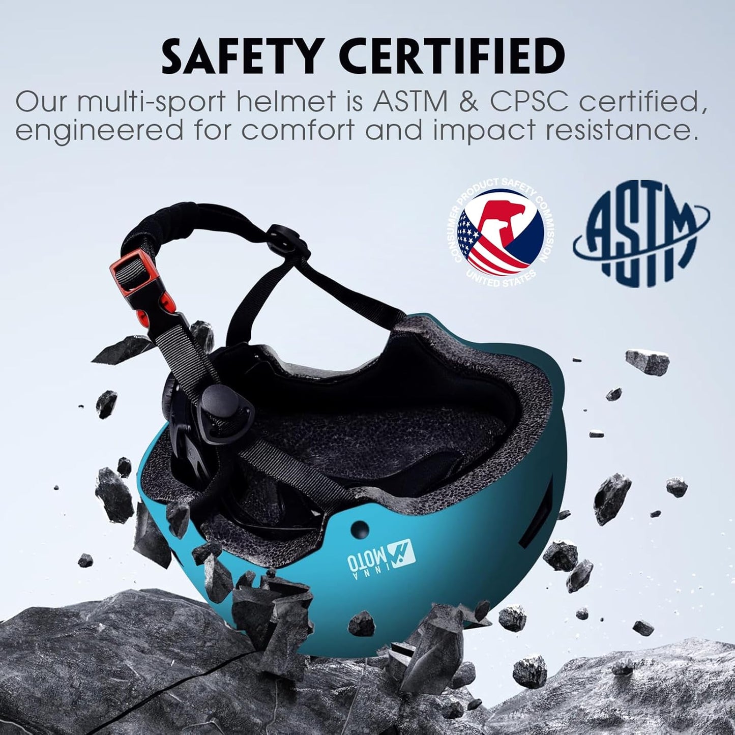 for Adults - Adjustable Certified Safety Adults Helmet for Skateboarding Bike Bicycle Scooter Cycling Skate Skating Multisport Helmets for Women Men Boys Girls Kids Youth