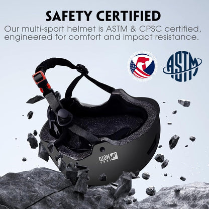 for Adults - Adjustable Certified Safety Adults Helmet for Skateboarding Bike Bicycle Scooter Cycling Skate Skating Multisport Helmets for Women Men Boys Girls Kids Youth