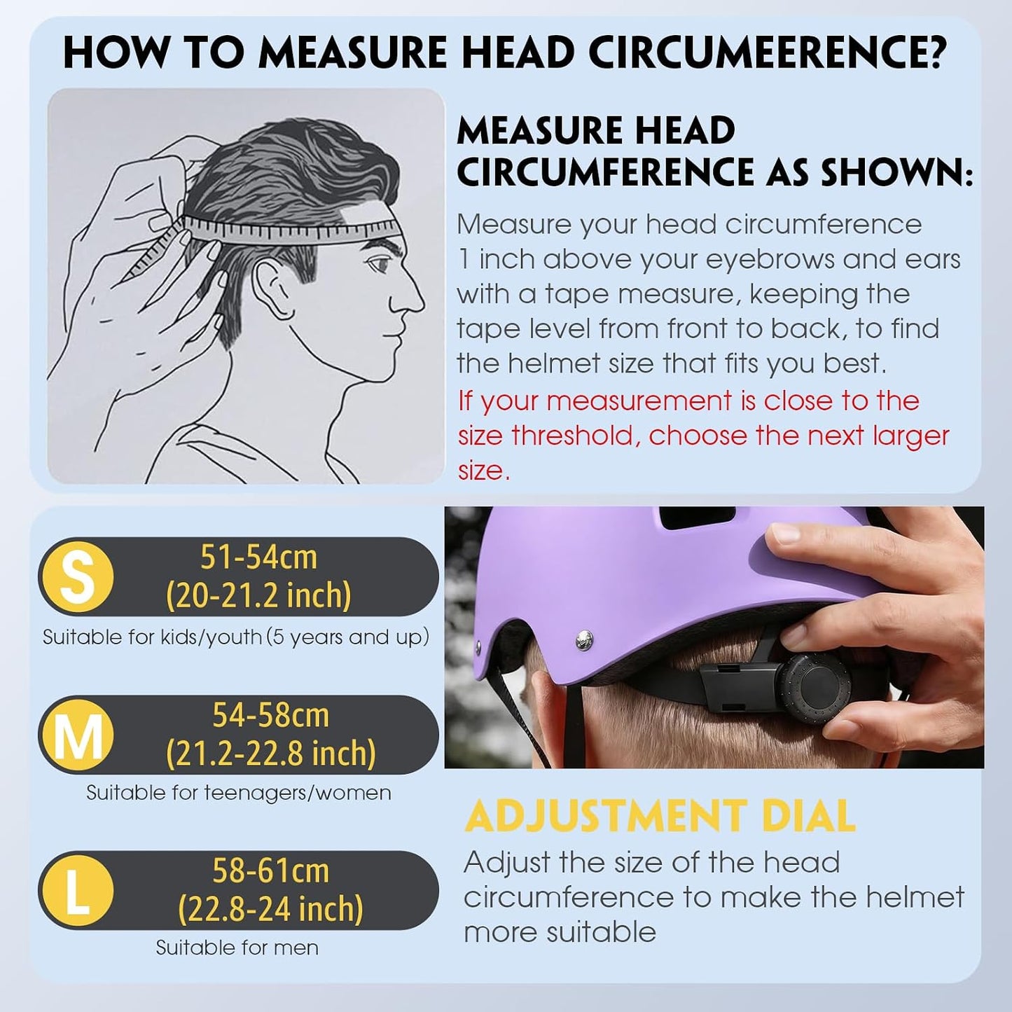 for Adults - Adjustable Certified Safety Adults Helmet for Skateboarding Bike Bicycle Scooter Cycling Skate Skating Multisport Helmets for Women Men Boys Girls Kids Youth