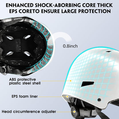 for Adults - Adjustable Certified Safety Adults Helmet for Skateboarding Bike Bicycle Scooter Cycling Skate Skating Multisport Helmets for Women Men Boys Girls Kids Youth
