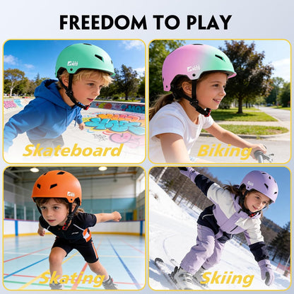 for Adults - Adjustable Certified Safety Adults Helmet for Skateboarding Bike Bicycle Scooter Cycling Skate Skating Multisport Helmets for Women Men Boys Girls Kids Youth