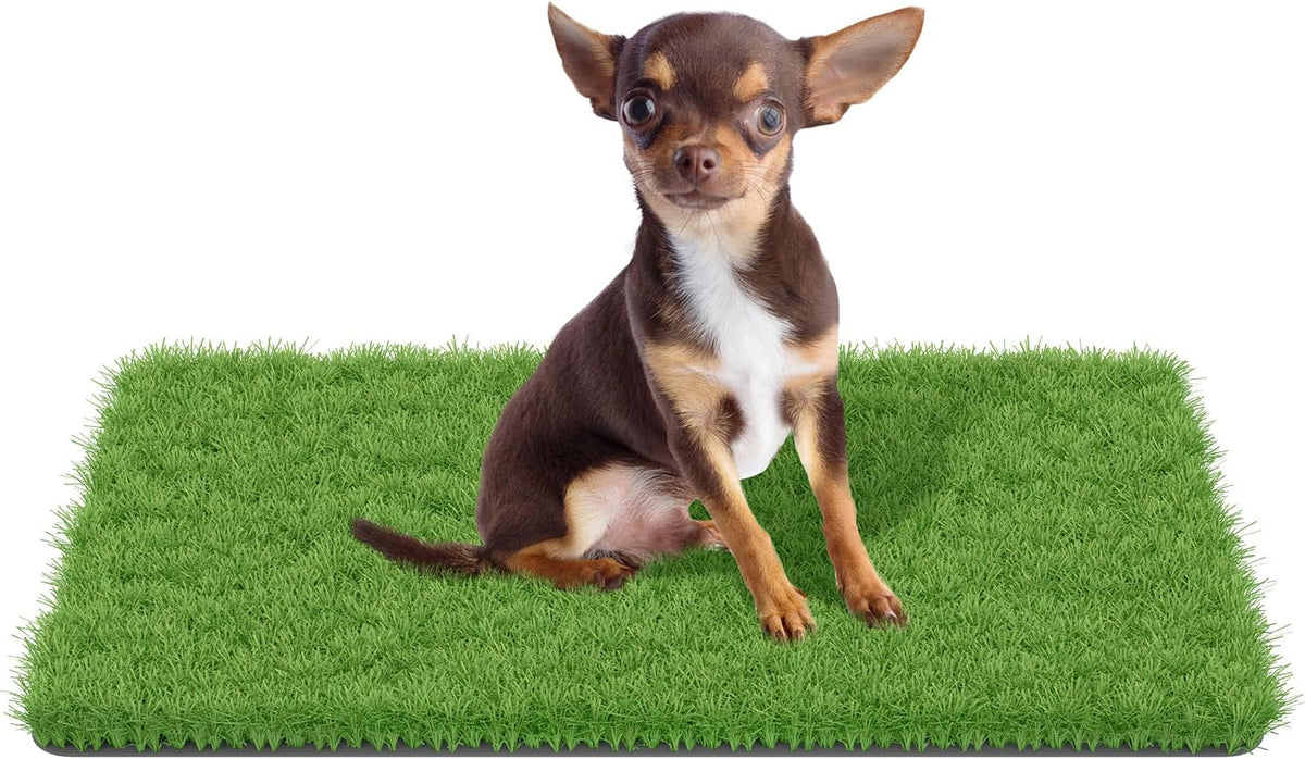 Fake Grass for Dogs, Artificial Turf Grass Indoor Outdoor, Mat for Dogs Soft Blades, Cesped Artificial for Patios, Dog Astro Turf for Balcony, Quick Clean, Easy Rinse Patio Rug, 29.5"x17"