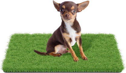 Fake Grass for Dogs, Artificial Turf Grass Indoor Outdoor, Mat for Dogs Soft Blades, Cesped Artificial for Patios, Dog Astro Turf for Balcony, Quick Clean, Easy Rinse Patio Rug, 29.5"x17"