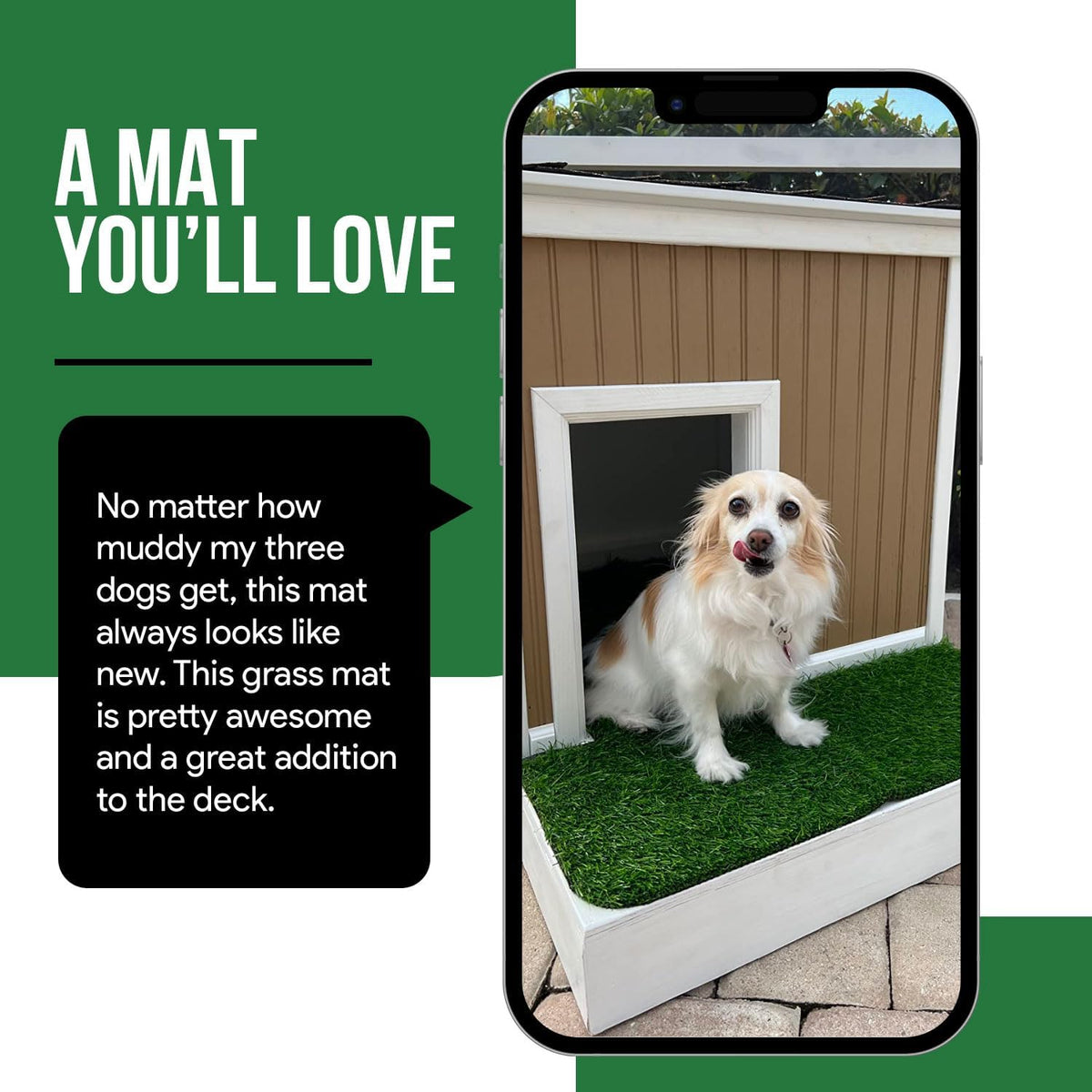 Fake Grass for Dogs, Artificial Turf Grass Indoor Outdoor, Mat for Dogs Soft Blades, Cesped Artificial for Patios, Dog Astro Turf for Balcony, Quick Clean, Easy Rinse Patio Rug, 29.5"x17"