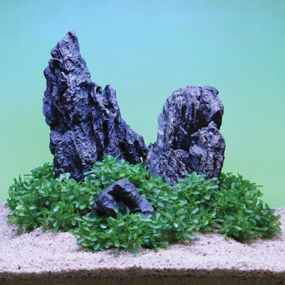 Aquascape Collection Artificial Aquarium Decor – Ultra Realistic Plants and Lifelike Foliage for Aquariums and Terrariums (1, Dark Green Fountain Grass)