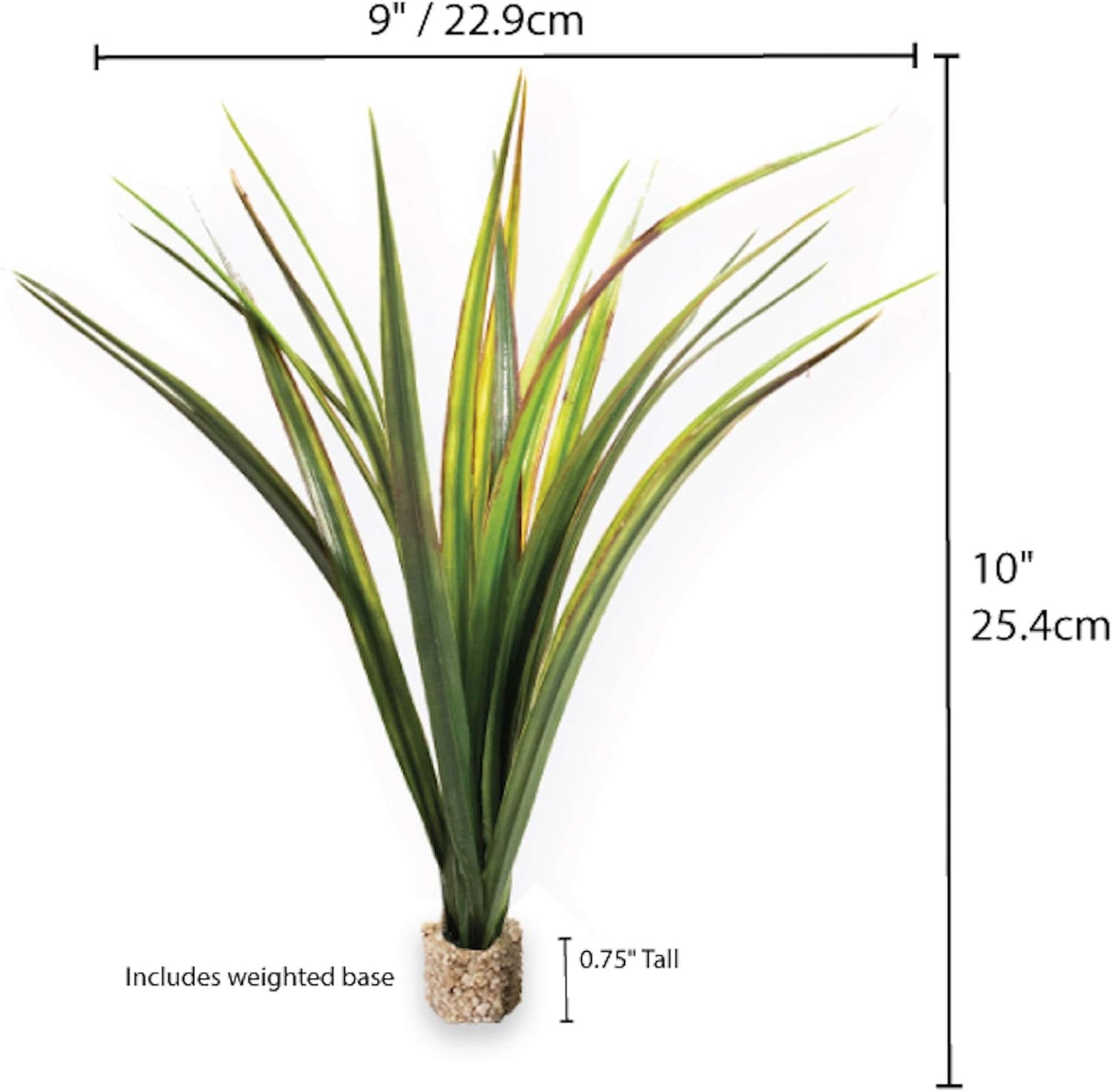 Aquascape Collection Artificial Aquarium Decor – Ultra Realistic Plants and Lifelike Foliage for Aquariums and Terrariums (1, Dark Green Fountain Grass)