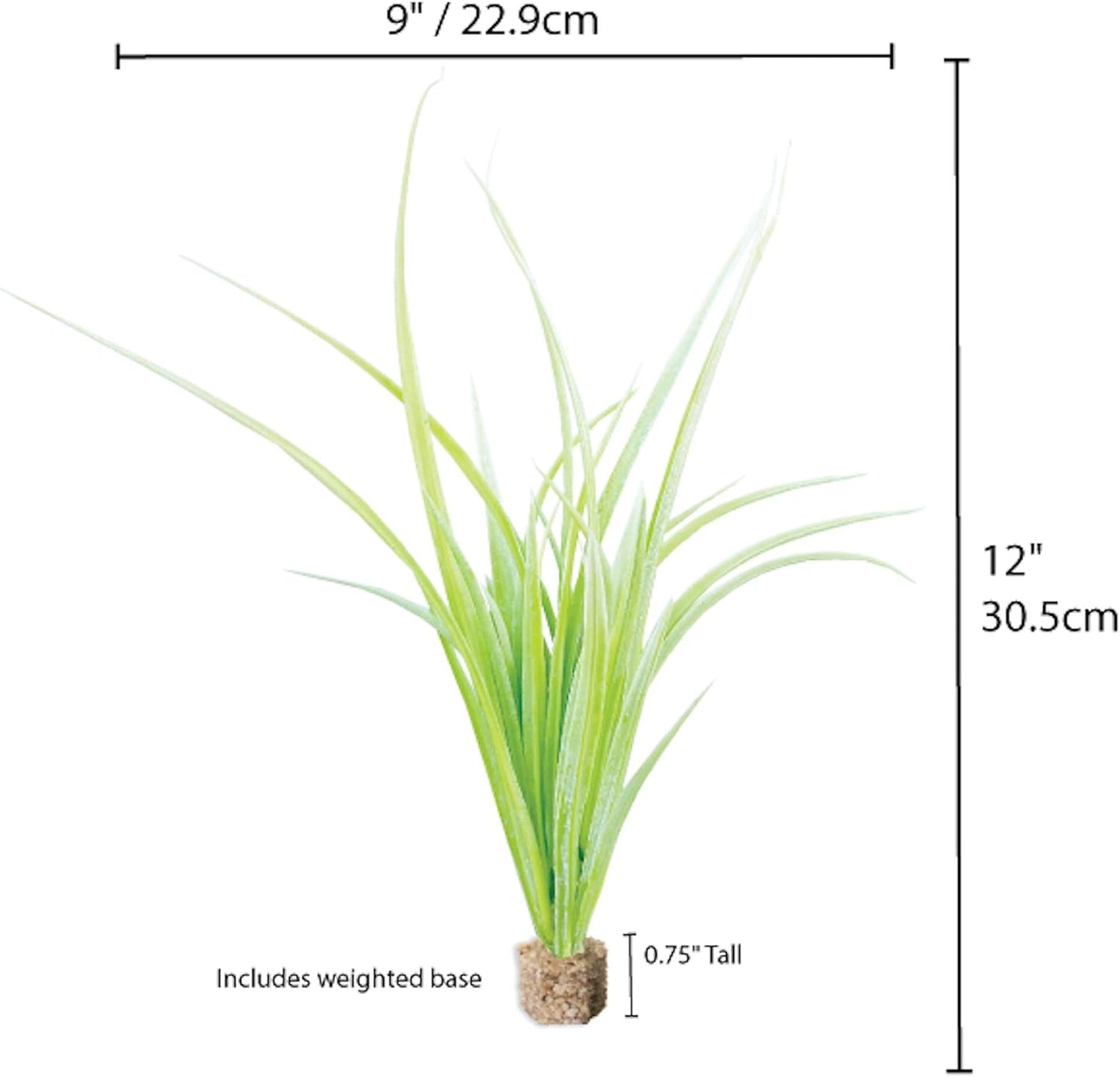 Aquascape Collection Artificial Aquarium Decor – Ultra Realistic Plants and Lifelike Foliage for Aquariums and Terrariums (1, Dark Green Fountain Grass)