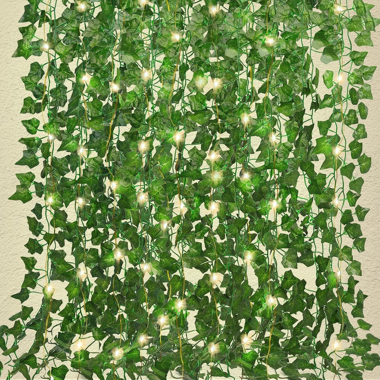 Fake Vines for Room Decor 86 FT Artificial Ivy Garland Hanging Plants Faux Greenery Leaves Bedroom Decor Aesthetic for Wall Wedding Party Home Garden Office Patio Outdoor Decoration(12 Pack)