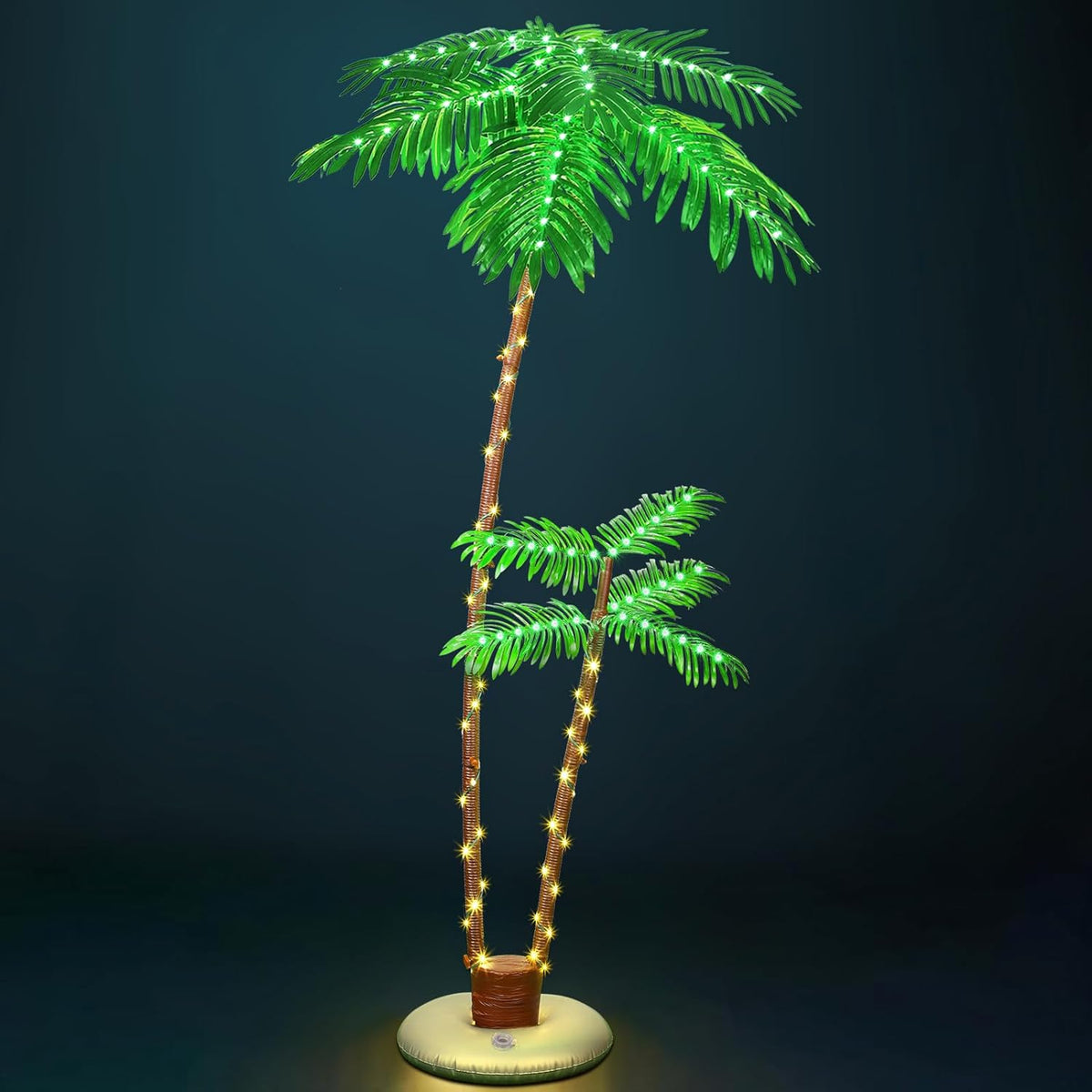 6ft Lighted Palm Tree LED Artificial Tropical Indoor/Outdoor