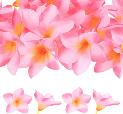 20-Pack Artificial Plumeria Flowers 2.4in/6cm, Pink