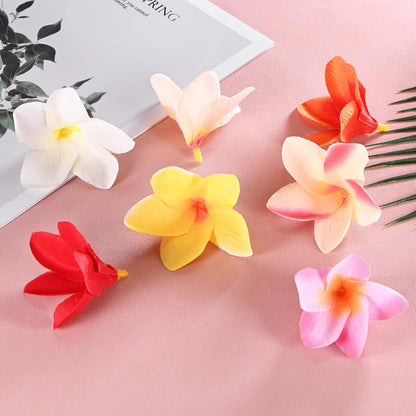 20-Pack Artificial Plumeria Flowers 2.4in/6cm, Pink
