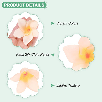 20-Pack Artificial Plumeria Flowers 2.4in/6cm, Pink