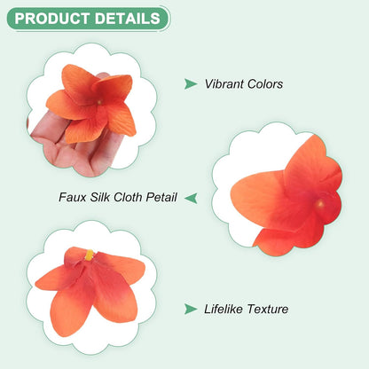 20-Pack Artificial Plumeria Flowers 2.4in/6cm, Pink