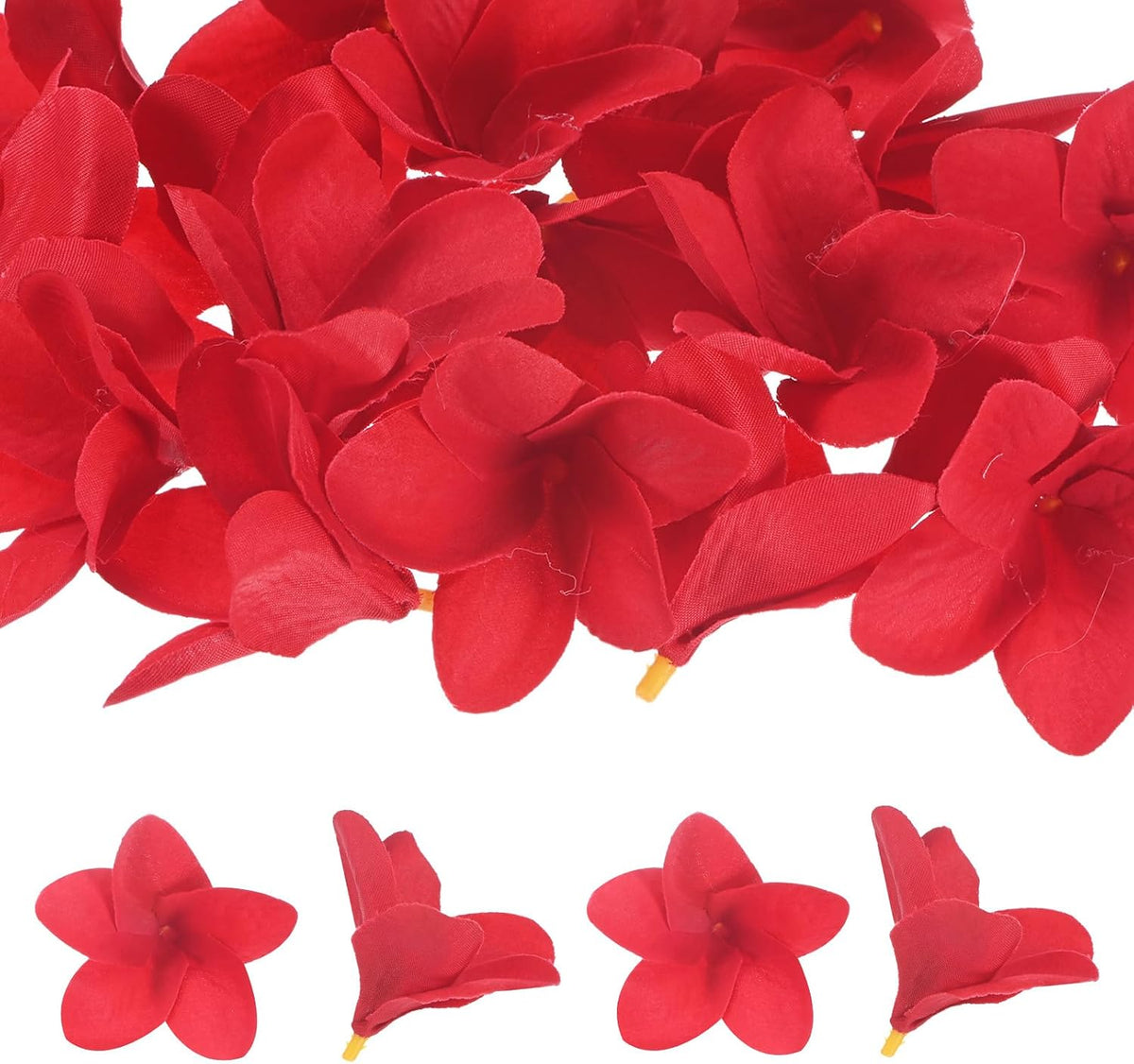 20-Pack Artificial Plumeria Flowers 2.4in/6cm, Pink