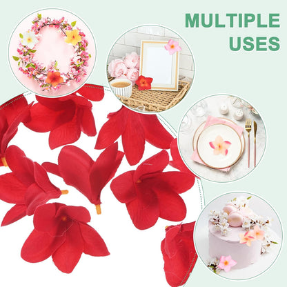 20-Pack Artificial Plumeria Flowers 2.4in/6cm, Pink