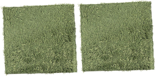 2Pcs Artificial Moss Mats for Climbing Pets Reptile Carpet for Amphibians and Turtles Moisture Retaining Synthetic Grass Mat for Terrarium Habitats