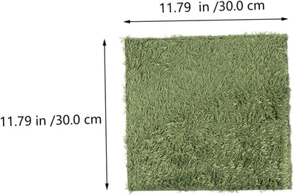 2Pcs Artificial Moss Mats for Climbing Pets Reptile Carpet for Amphibians and Turtles Moisture Retaining Synthetic Grass Mat for Terrarium Habitats