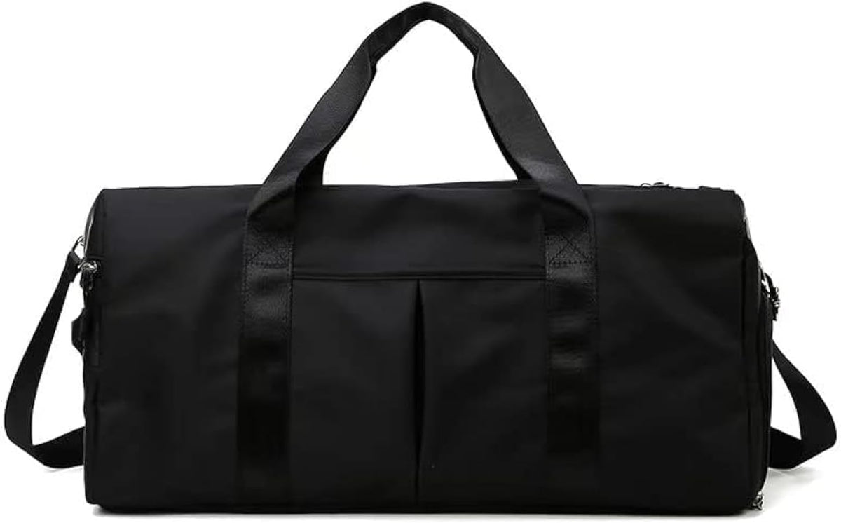 Men and Women's Travel Bag With Shoe Compartment Sports Tote Gym Bag Weekender Overnight Shoulder Bag