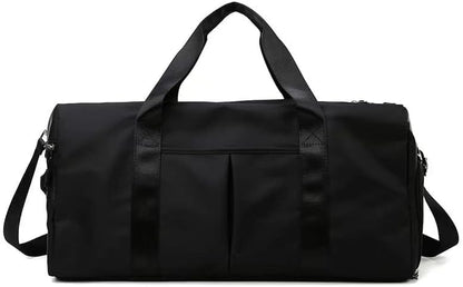 Men and Women's Travel Bag With Shoe Compartment Sports Tote Gym Bag Weekender Overnight Shoulder Bag