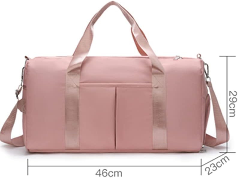Men and Women's Travel Bag With Shoe Compartment Sports Tote Gym Bag Weekender Overnight Shoulder Bag