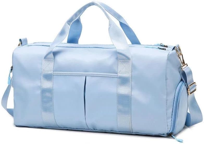 Men and Women's Travel Bag With Shoe Compartment Sports Tote Gym Bag Weekender Overnight Shoulder Bag