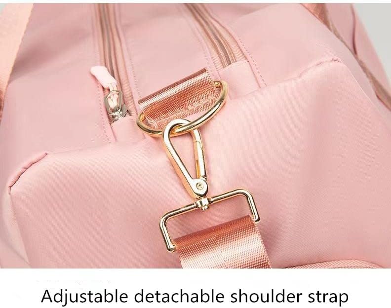 Men and Women's Travel Bag With Shoe Compartment Sports Tote Gym Bag Weekender Overnight Shoulder Bag