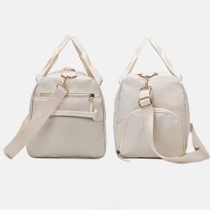 Men and Women's Travel Bag With Shoe Compartment Sports Tote Gym Bag Weekender Overnight Shoulder Bag