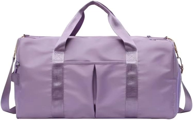 Men and Women's Travel Bag With Shoe Compartment Sports Tote Gym Bag Weekender Overnight Shoulder Bag