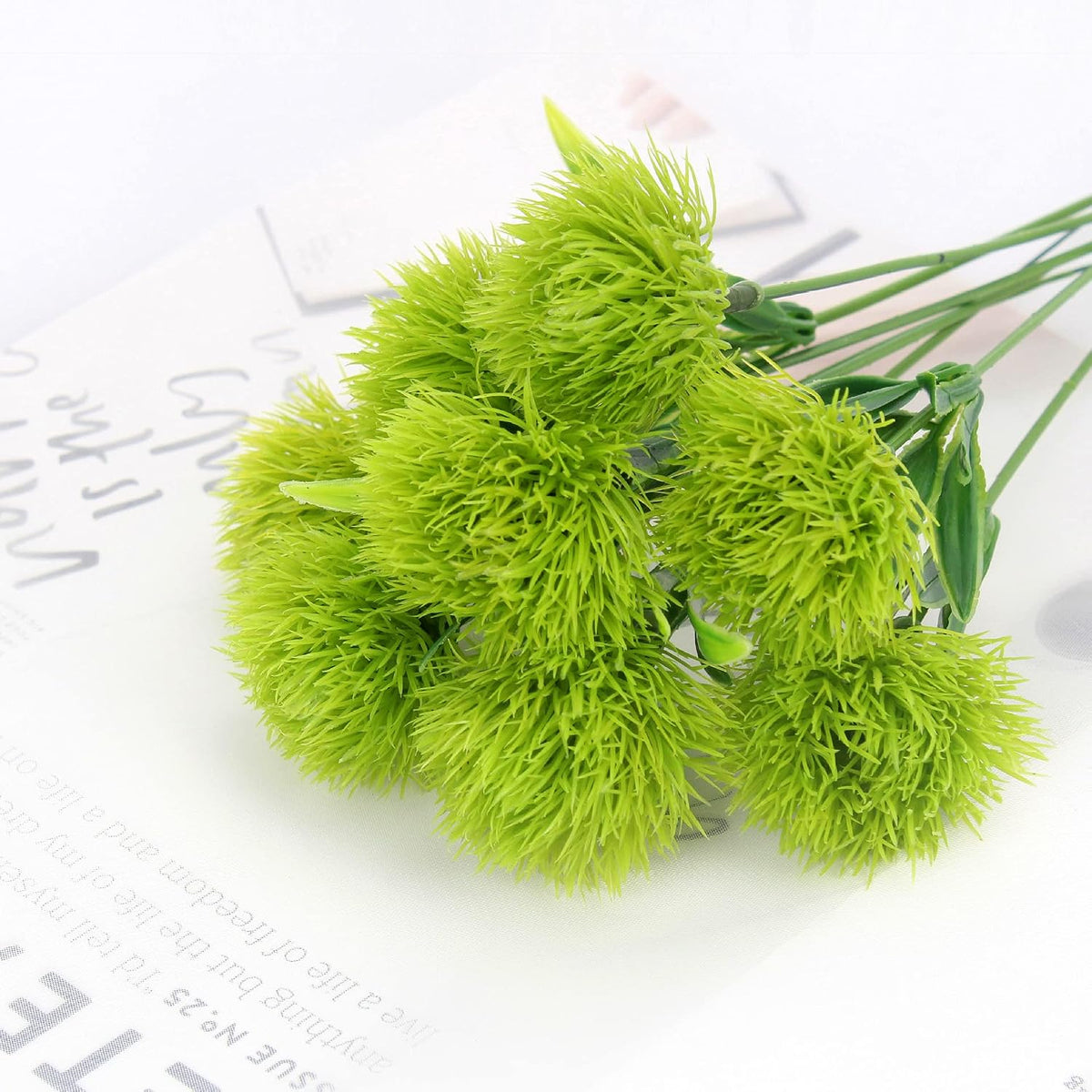 Fake Plants Dandelion Flowers Decoration, Artificial Plant Plastic Greenery Faux Outdoor Indoor Home Garden Party Room Bedroom Bathroom Office Wedding Table Centerpiece DIY Decor Yellow