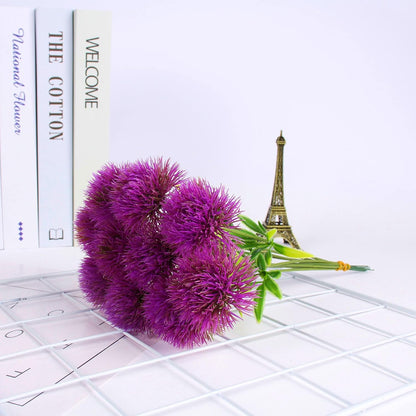 Fake Plants Dandelion Flowers Decoration, Artificial Plant Plastic Greenery Faux Outdoor Indoor Home Garden Party Room Bedroom Bathroom Office Wedding Table Centerpiece DIY Decor Yellow