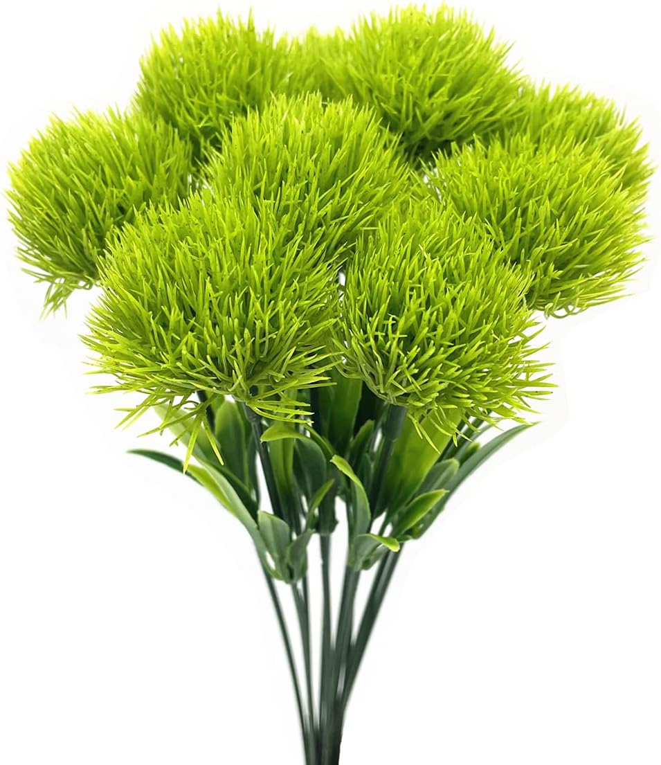 Fake Plants Dandelion Flowers Decoration, Artificial Plant Plastic Greenery Faux Outdoor Indoor Home Garden Party Room Bedroom Bathroom Office Wedding Table Centerpiece DIY Decor Yellow