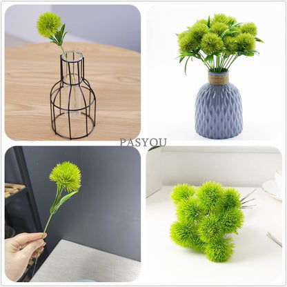 Fake Plants Dandelion Flowers Decoration, Artificial Plant Plastic Greenery Faux Outdoor Indoor Home Garden Party Room Bedroom Bathroom Office Wedding Table Centerpiece DIY Decor Yellow
