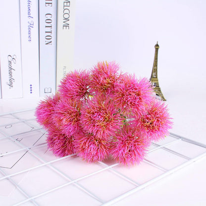 Fake Plants Dandelion Flowers Decoration, Artificial Plant Plastic Greenery Faux Outdoor Indoor Home Garden Party Room Bedroom Bathroom Office Wedding Table Centerpiece DIY Decor Yellow