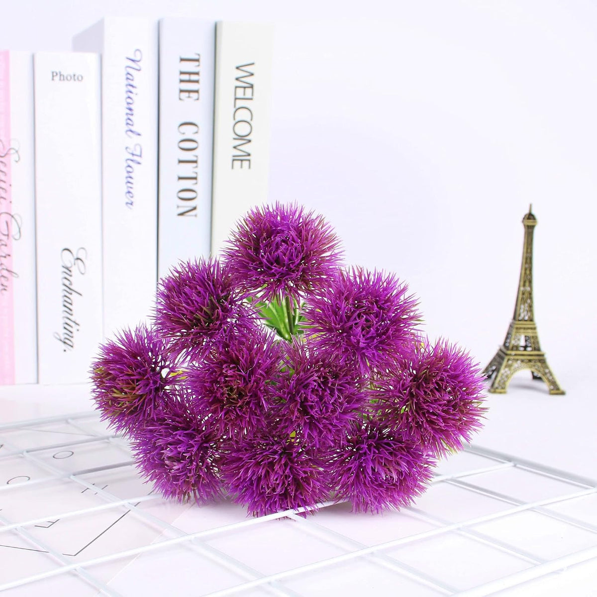 Fake Plants Dandelion Flowers Decoration, Artificial Plant Plastic Greenery Faux Outdoor Indoor Home Garden Party Room Bedroom Bathroom Office Wedding Table Centerpiece DIY Decor Yellow