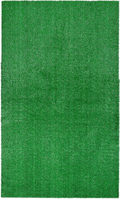 Artificial Grass 3 Ft. X 5 Ft. Large Indoor/Outdoor Area Rug Green, Durable, and Low-Maintenance for Patios, Lawns, and More