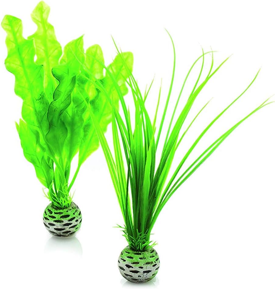 Silk Plant Set Small Green & red (46099)