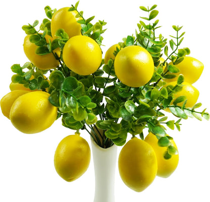 Artificial Lemon Vines Faux Lemon Garland 78.7 Inch Realistic Fake Lemons Greenery Garland Vine Hanging Swag for Wall Door Mantle Wedding Party Table Home Decoration