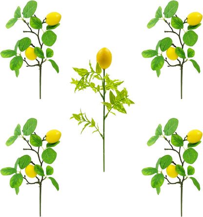 Artificial Lemon Vines Faux Lemon Garland 78.7 Inch Realistic Fake Lemons Greenery Garland Vine Hanging Swag for Wall Door Mantle Wedding Party Table Home Decoration