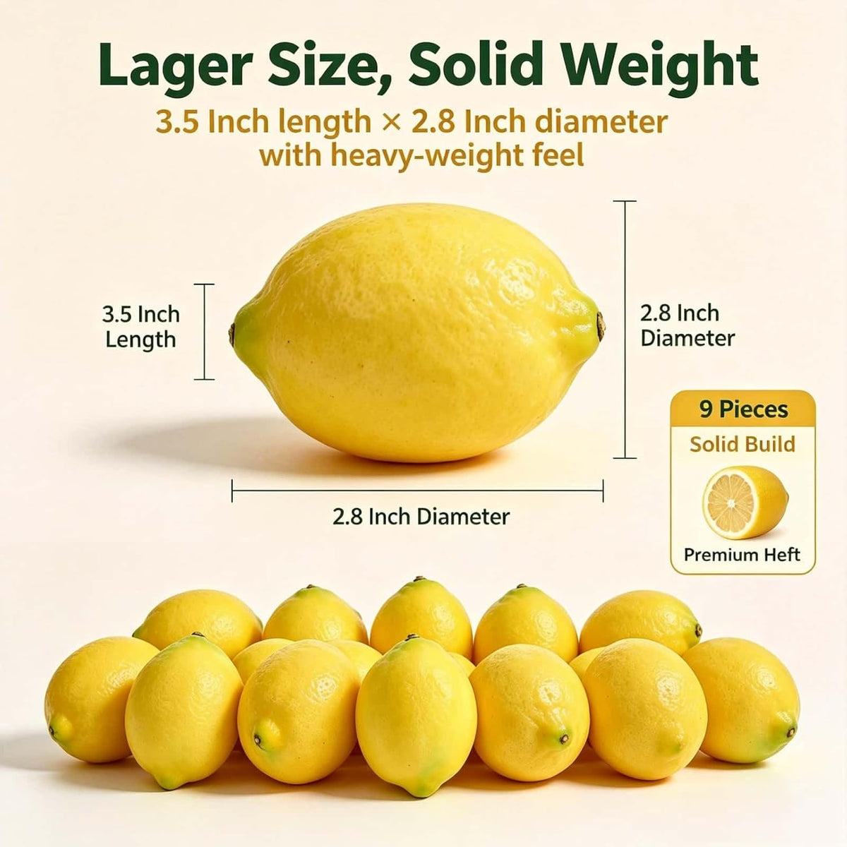 Artificial Lemon Vines Faux Lemon Garland 78.7 Inch Realistic Fake Lemons Greenery Garland Vine Hanging Swag for Wall Door Mantle Wedding Party Table Home Decoration
