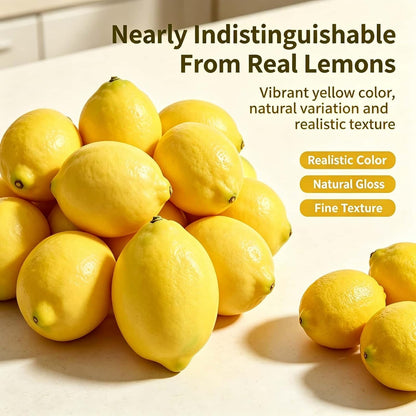 Artificial Lemon Vines Faux Lemon Garland 78.7 Inch Realistic Fake Lemons Greenery Garland Vine Hanging Swag for Wall Door Mantle Wedding Party Table Home Decoration