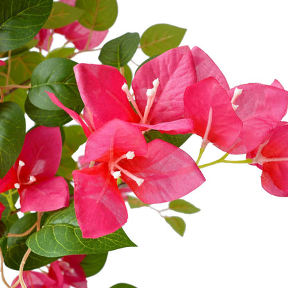 Artificial Bougainvillea Tree 6ft Fake Plant with White Planter