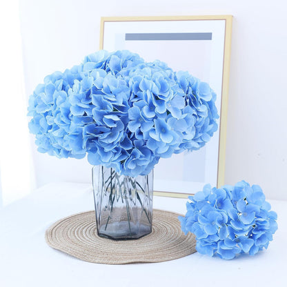 35Pcs Royal Blue Hydrangea Artificial Flowers with Stems,Realistic Silk Hydrangeas Fake Flowers for Wedding Centerpieces Bouquets DIY Floral Decor Baby Shower,Arch,Home,Party Decoration