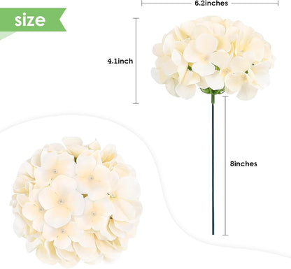 35Pcs Royal Blue Hydrangea Artificial Flowers with Stems,Realistic Silk Hydrangeas Fake Flowers for Wedding Centerpieces Bouquets DIY Floral Decor Baby Shower,Arch,Home,Party Decoration